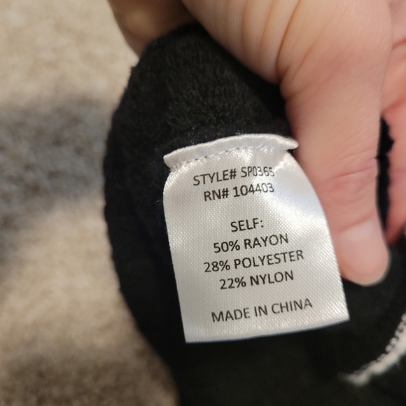 Zoe & Claire Button Front Black Chic Mini Dress Size Small - Picture 7 of 7